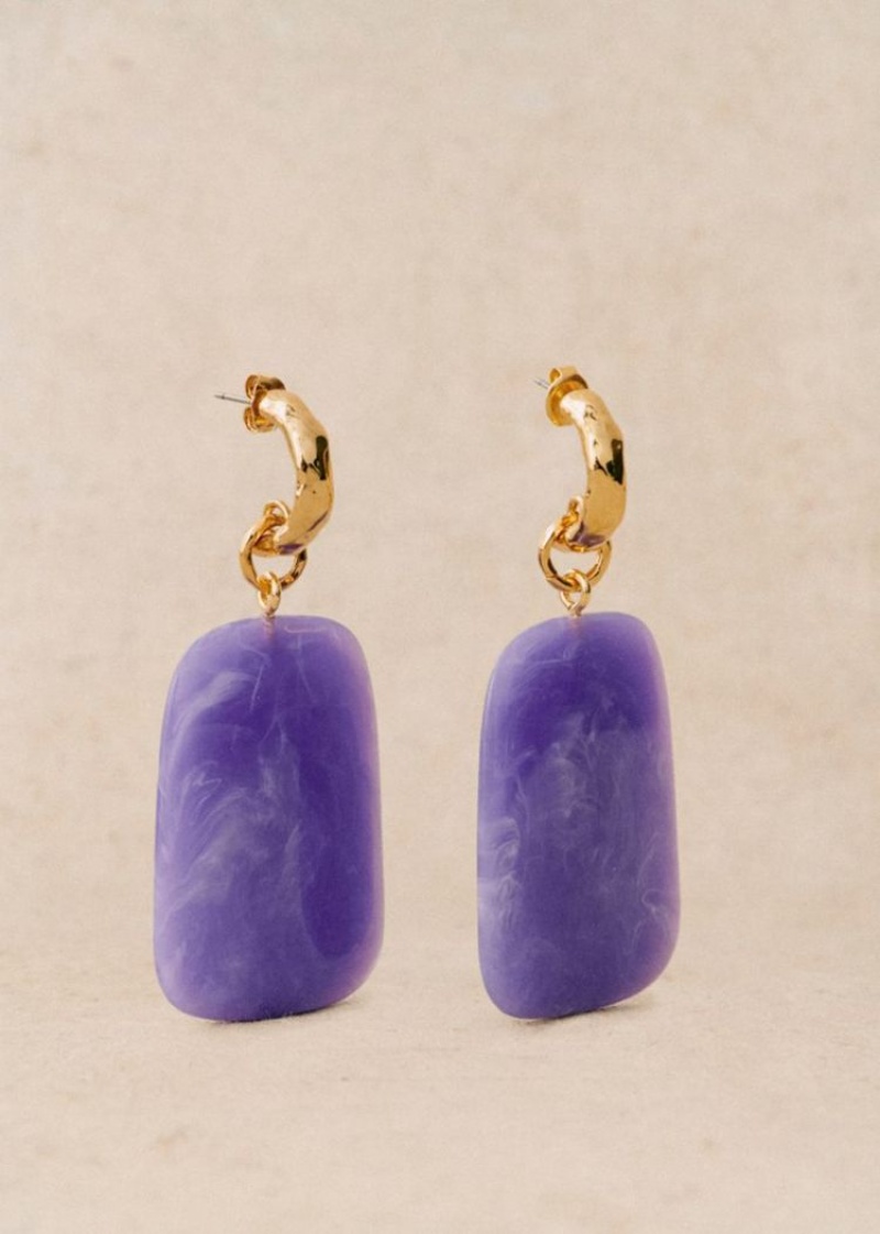 Purple Sézane Joao Women's Earrings | USA AUY-591042