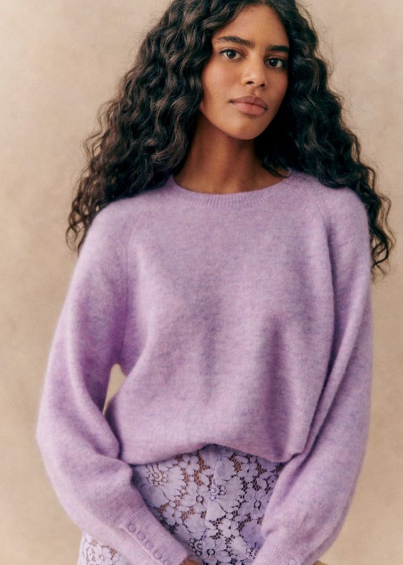 Purple Sézane Louise Women's Jumper | USA TFI-173458