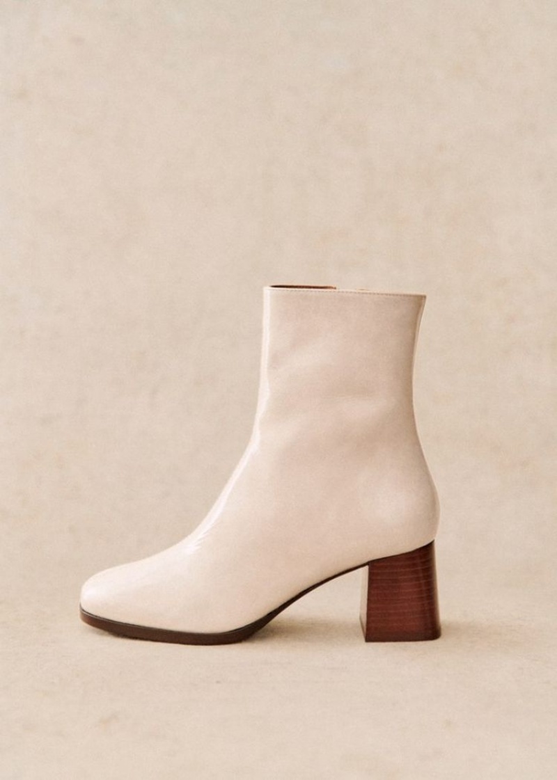 White Sézane Axelle Women's Ankle Boots | USA QJP-205367