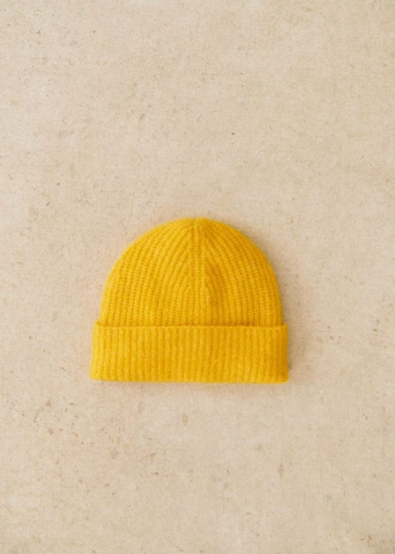 Yellow Sézane Paul Women\'s Beanie | USA MVJ-391065